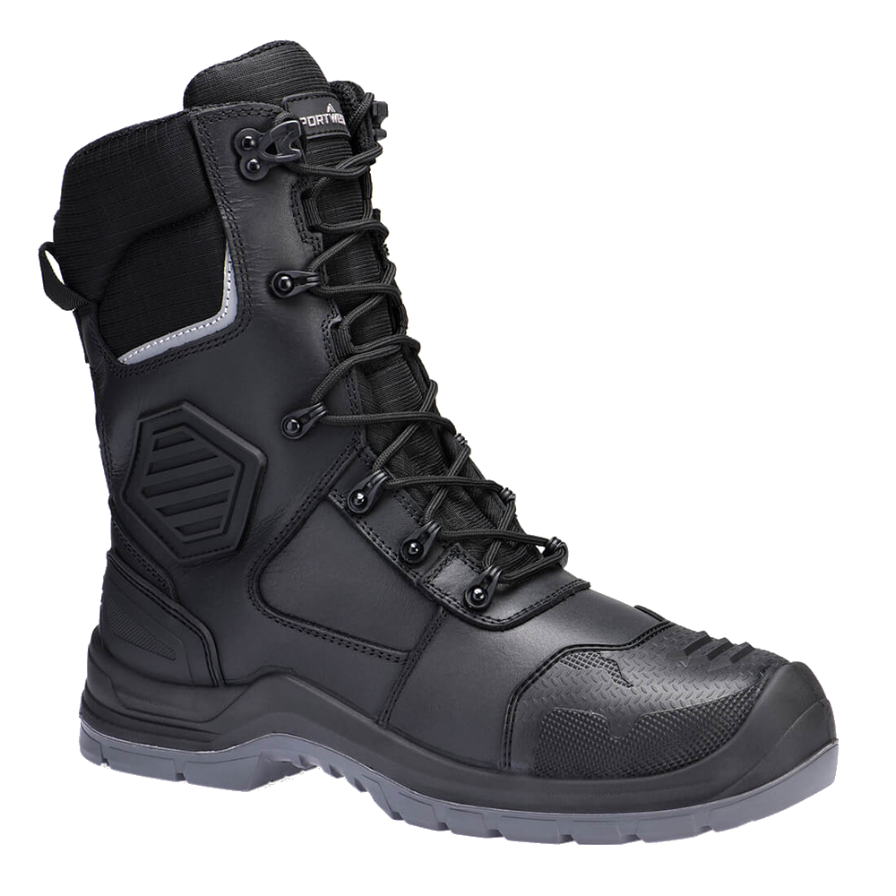 portwest-composite-leather-high-boot-s7l-zwart