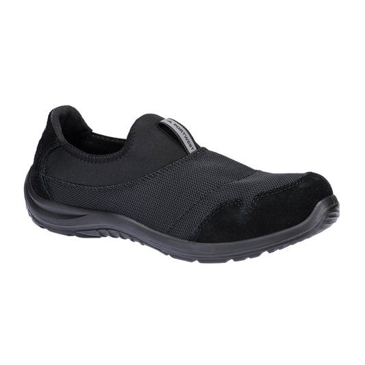 portwest-steel-textile-slip-on-shoe-s1p-sr-fo-esd-zwart