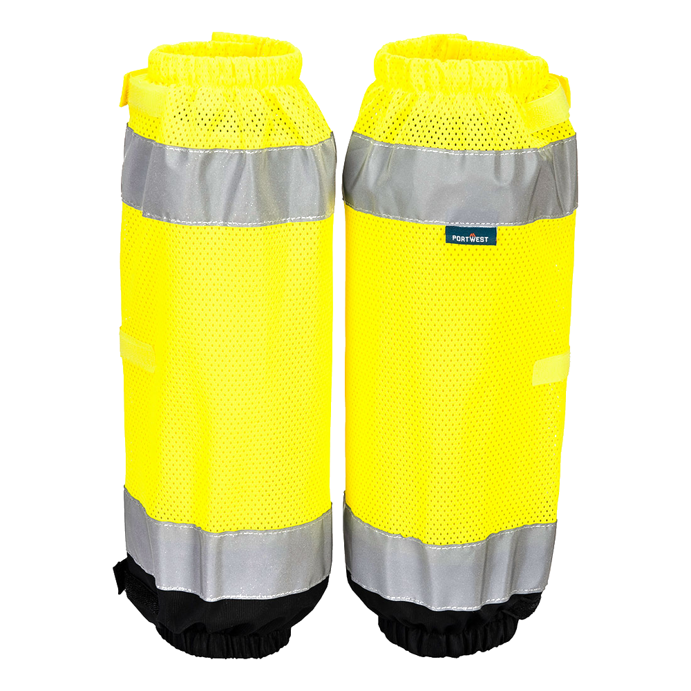 portwest-hi-vis-contrast-gaiters-geel-zwart