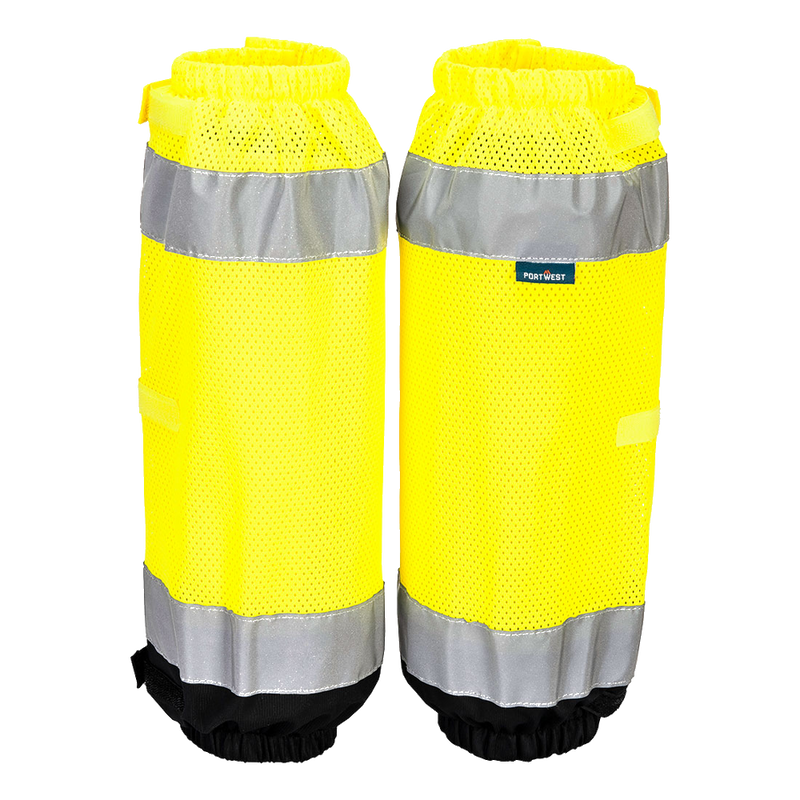 portwest-hi-vis-contrast-gaiters-geel-zwart