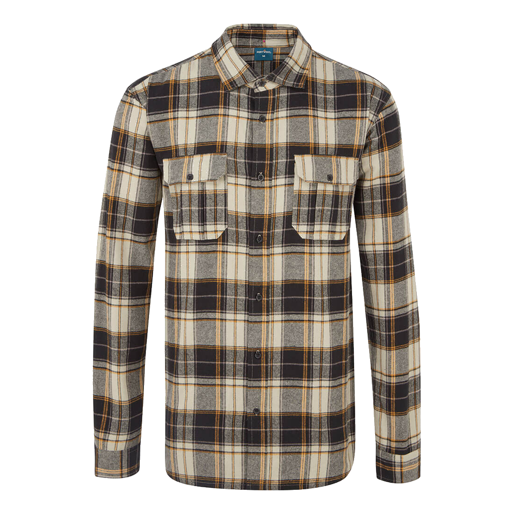 portwest-ka3-check-shirt-zwart