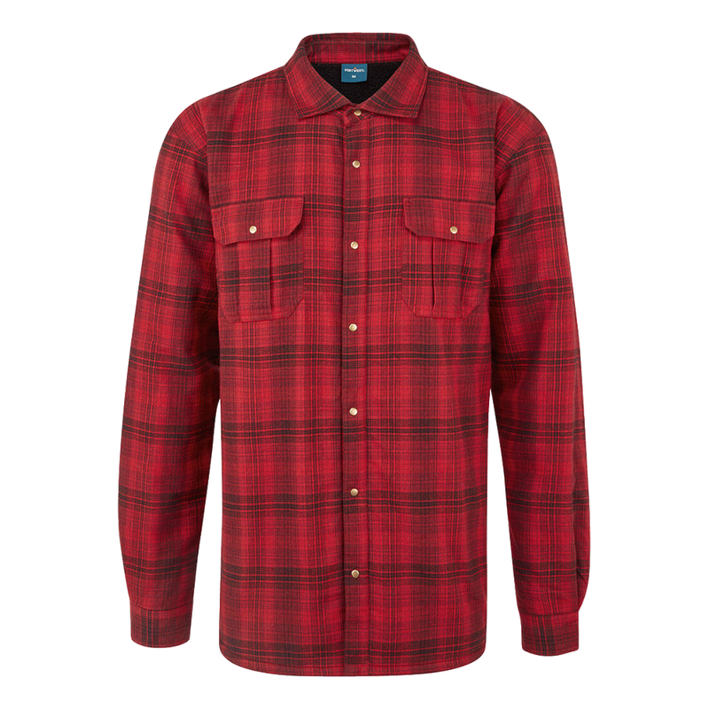 portwest-ka3-sherpa-lined-check-shirt-rood