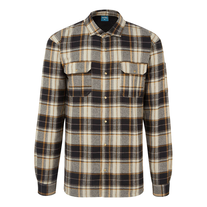 portwest-ka3-sherpa-lined-check-shirt-zwart