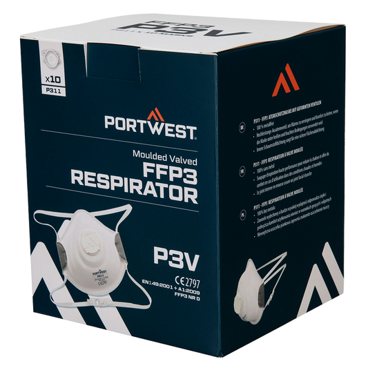 portwest-moulded-ffp3-valved-respirator-pk10-wit