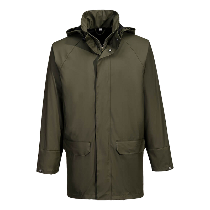 portwest-flexatex-chem-jacket-bosgroen