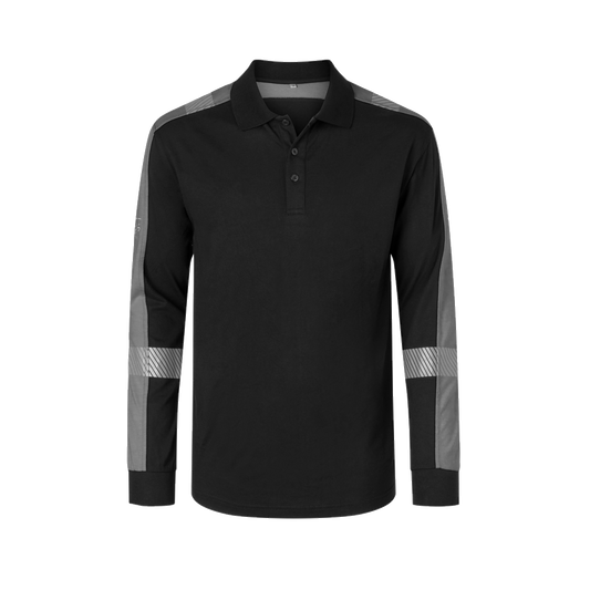 hydrowear-multinorm-stretch-polo-long-sleeve-jordan-zwart-grijs