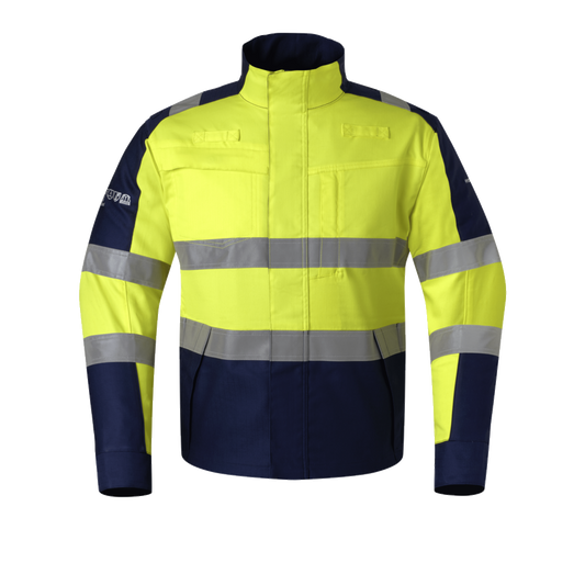 hydrowear-werkjas-jeddah-multistretch-navy-geel