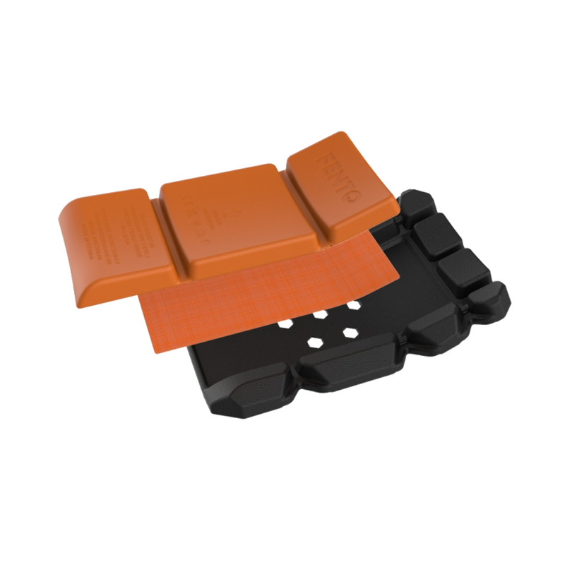 fento-pocket-been-kniebeschermer-m2-034-zwart-oranje