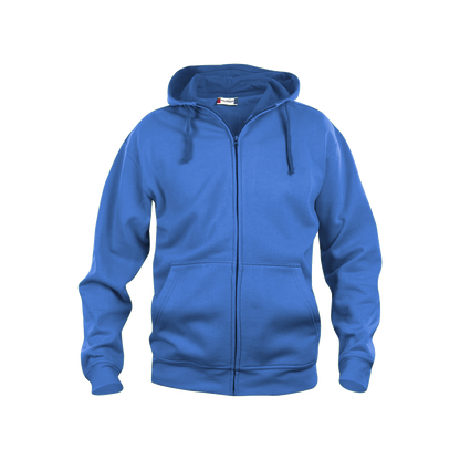 clique-basic-hoody-full-zip-kobalt