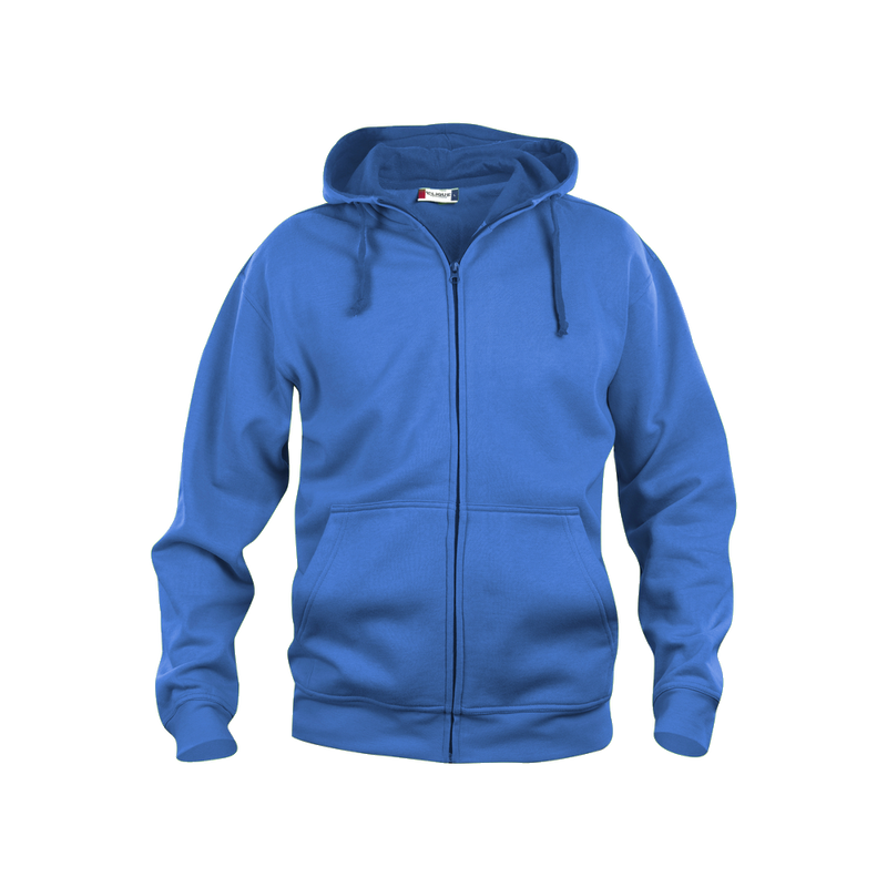 clique-basic-hoody-full-zip-kobalt