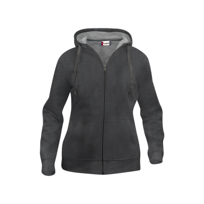 clique-basic-hoody-full-zip-dames-antraciet-melange