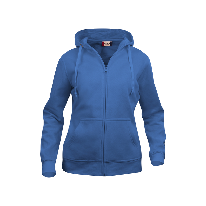 clique-basic-hoody-full-zip-dames-kobalt