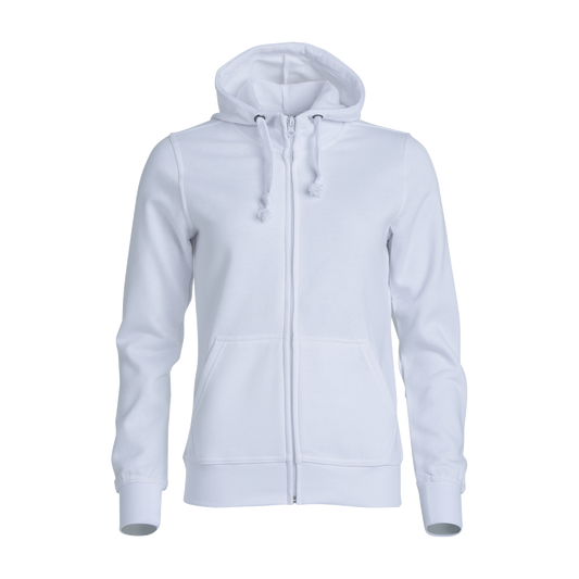 clique-basic-hoody-full-zip-dames-wit