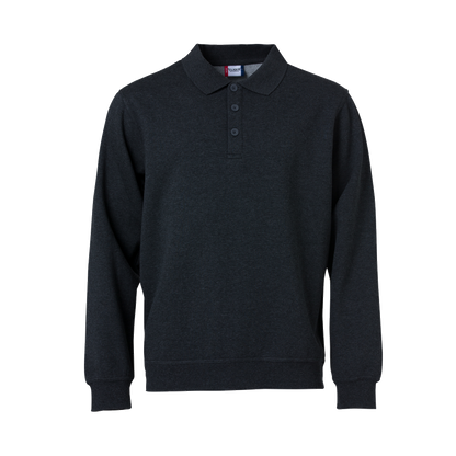 clique-basic-polo-sweater-antraciet-melange