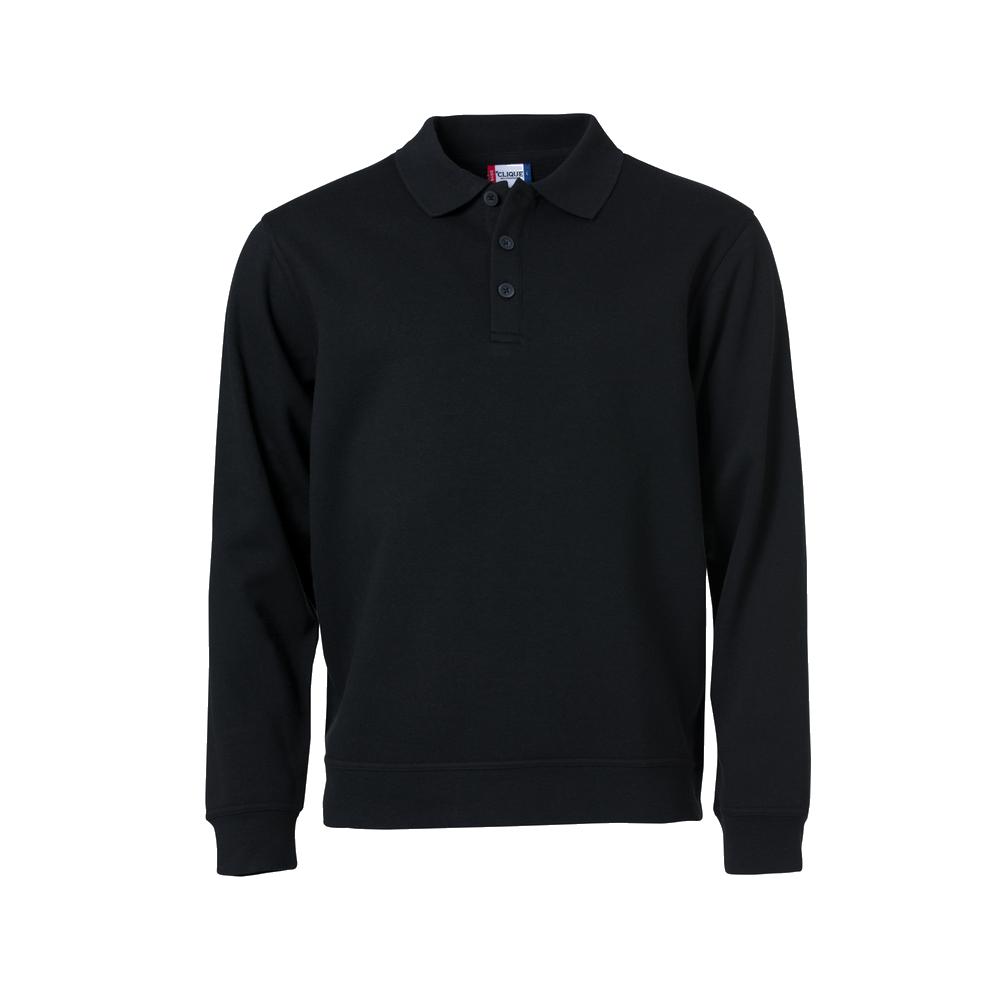 clique-basic-polo-sweater-zwart