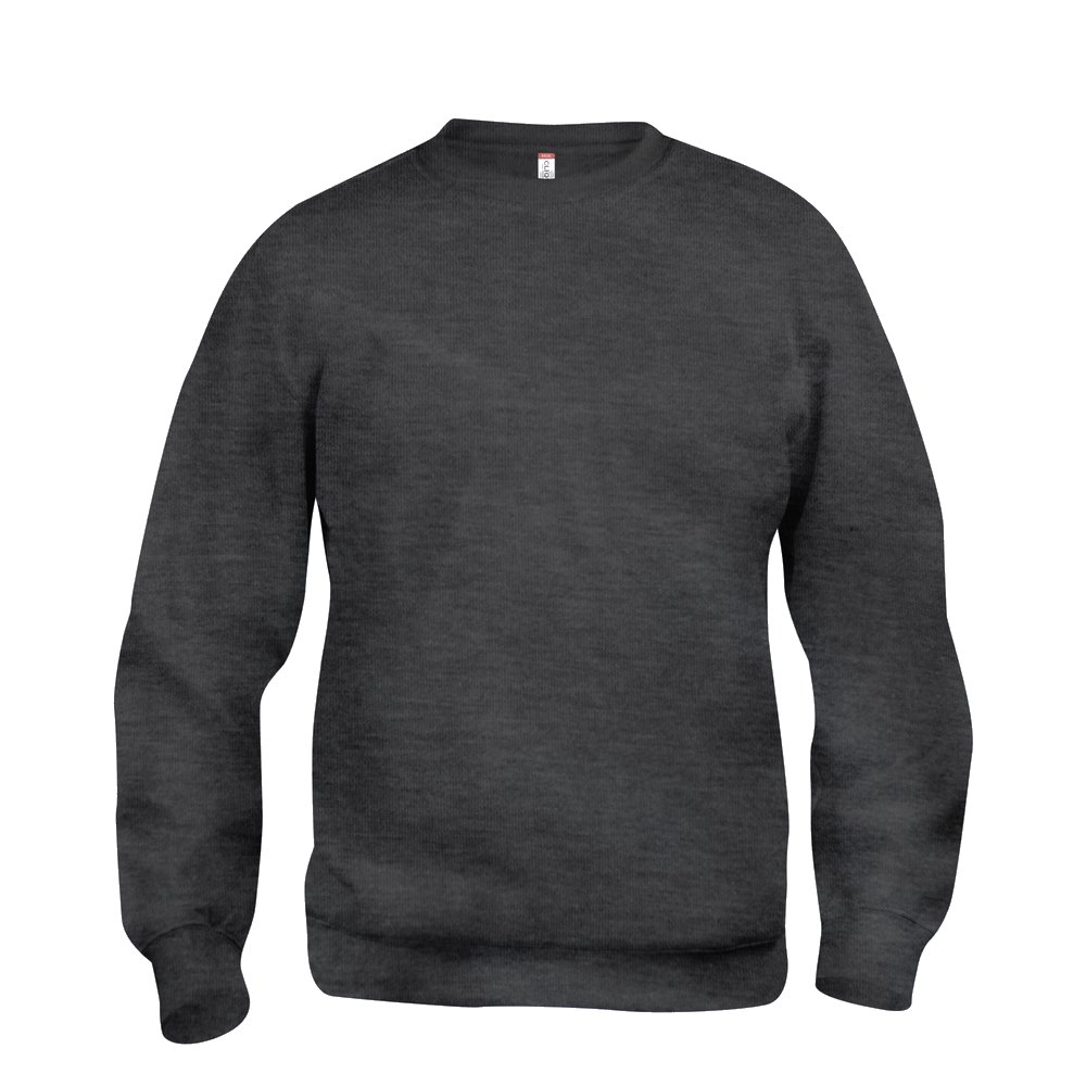 clique-basic-roundneck-antraciet-melange