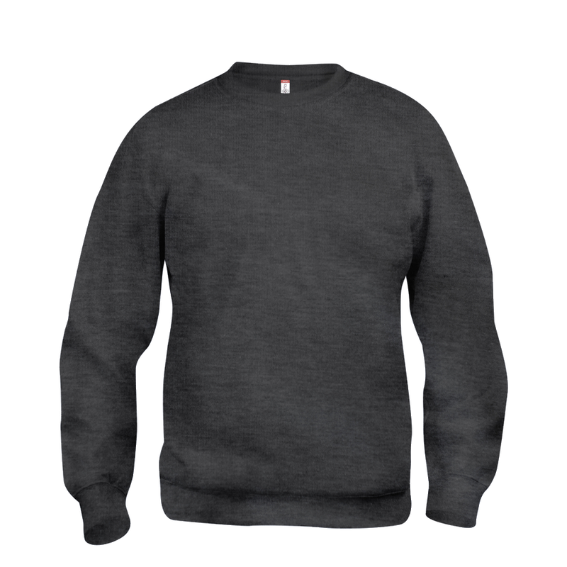 clique-basic-roundneck-antraciet-melange