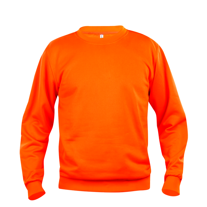 clique-basic-roundneck-signaaloranje