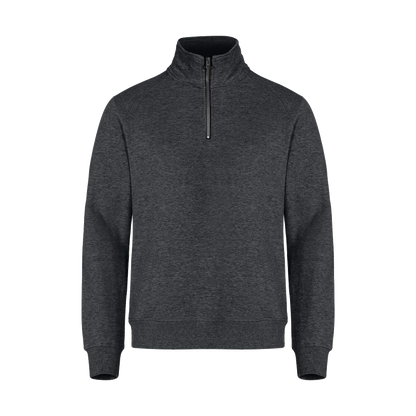 clique-basic-half-zip-antraciet-melange