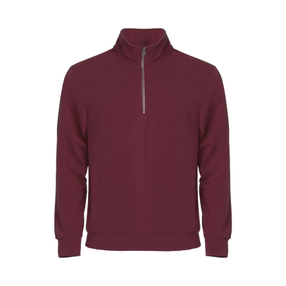 clique-basic-half-zip-bordeaux