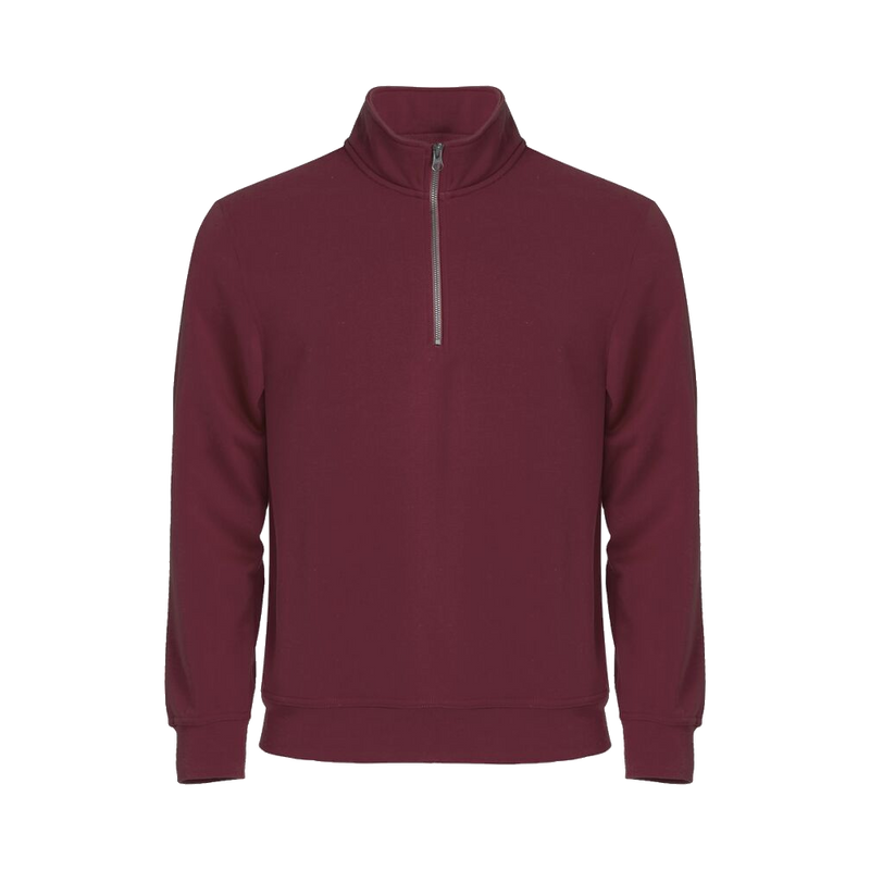 clique-basic-half-zip-bordeaux