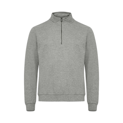 clique-basic-half-zip-grijsmelange