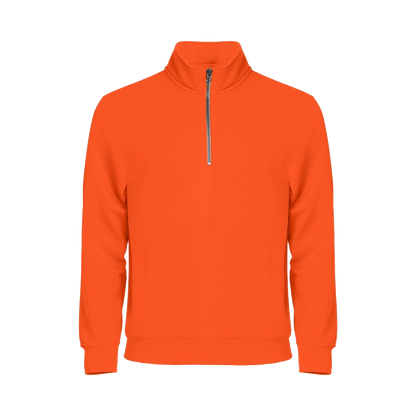 clique-basic-half-zip-signaaloranje