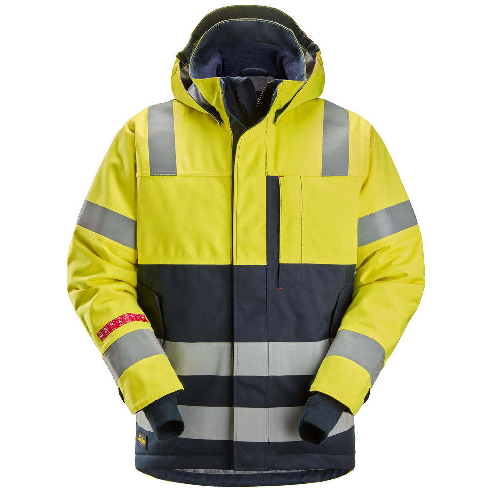 snickers-protecwork-waterdichte-isolerend-jack-met-capuchon-high-vis-klasse-3-1162-geel-navy
