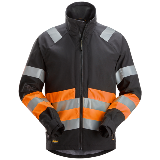 snickers-high-vis-klasse-1-werkjas-1534-zwart-oranje