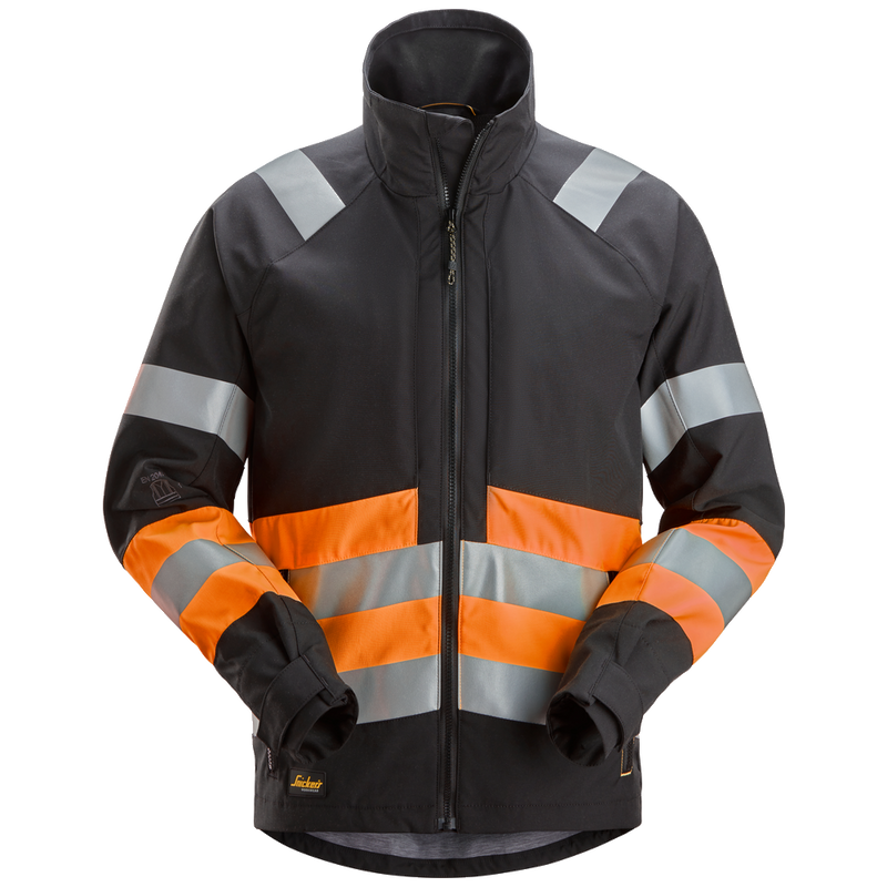snickers-high-vis-klasse-1-werkjas-1534-zwart-oranje