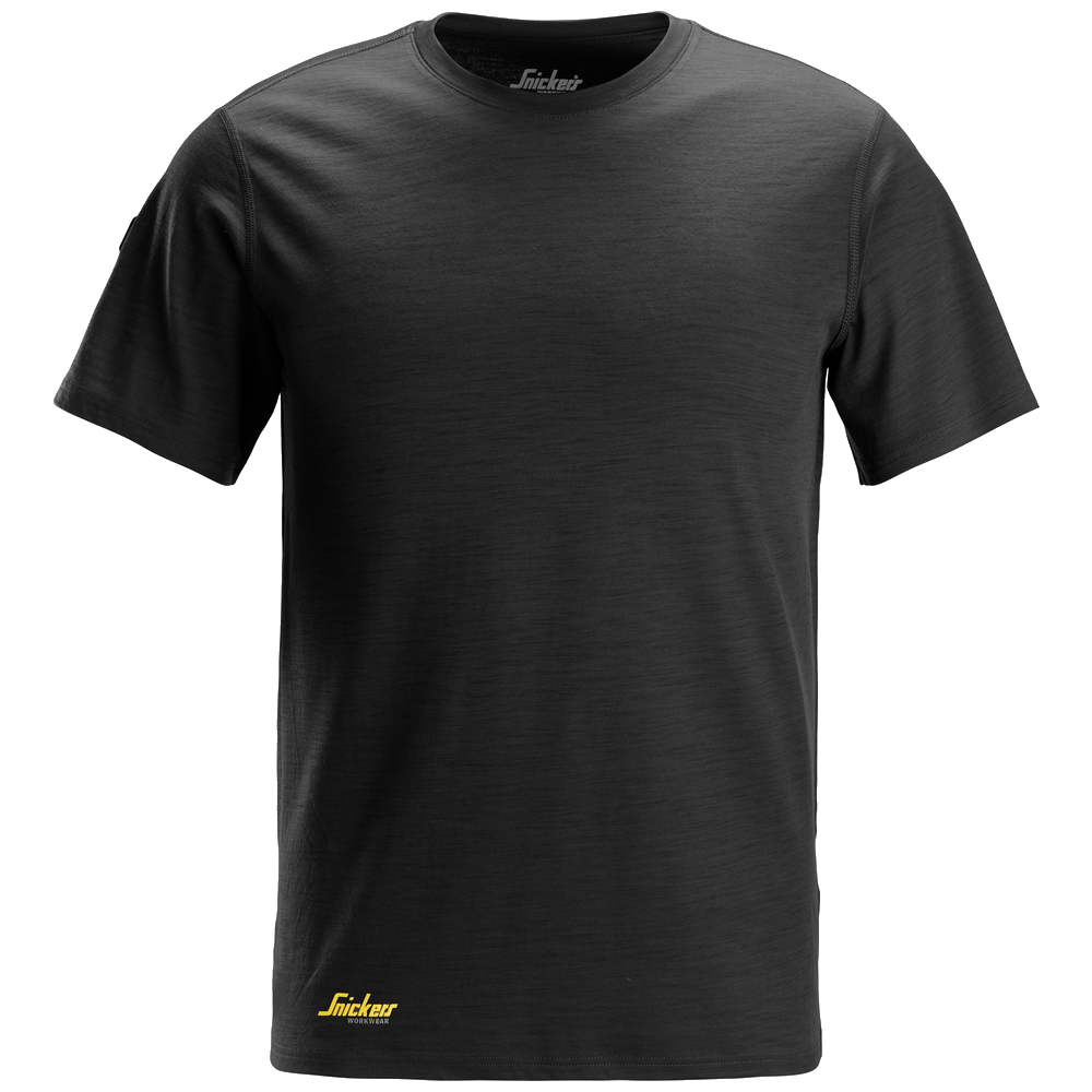 snickers-wollen-t-shirt-2551-zwart