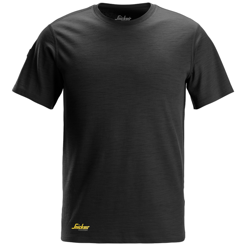 snickers-wollen-t-shirt-2551-zwart