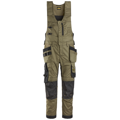 snickers-allroundwork-stretch-bodybroek-hp-khakigroen-zwart