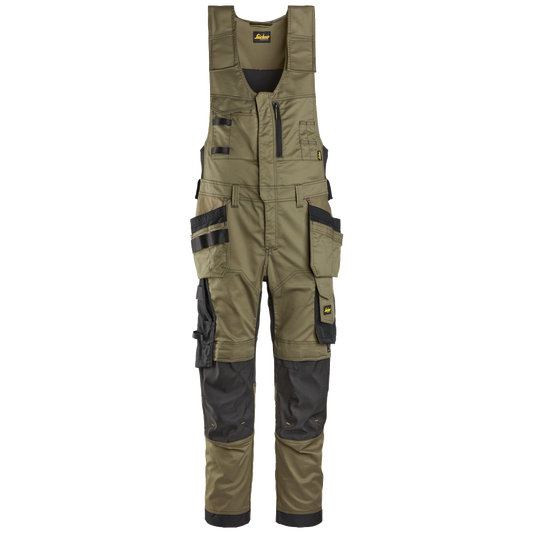 snickers-allroundwork-stretch-bodybroek-hp-khakigroen-zwart