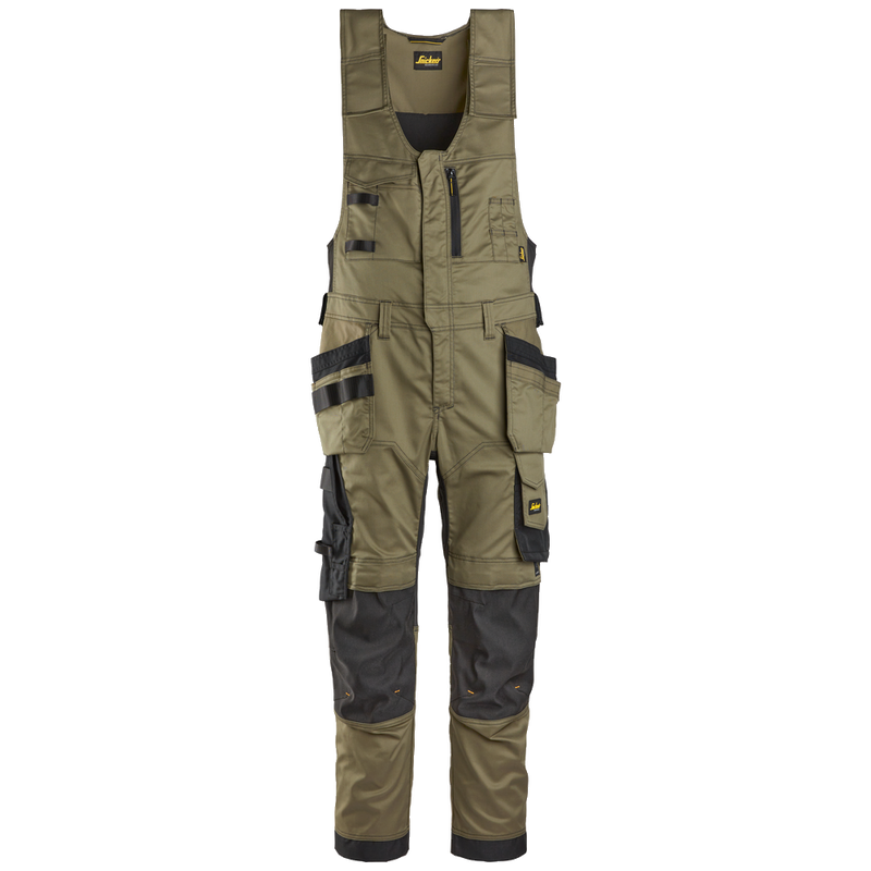 snickers-allroundwork-stretch-bodybroek-hp-khakigroen-zwart