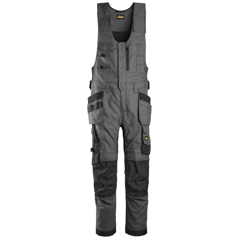 snickers-allroundwork-canvas-stretch-bodybroek-hp-staalgrijs-zwart
