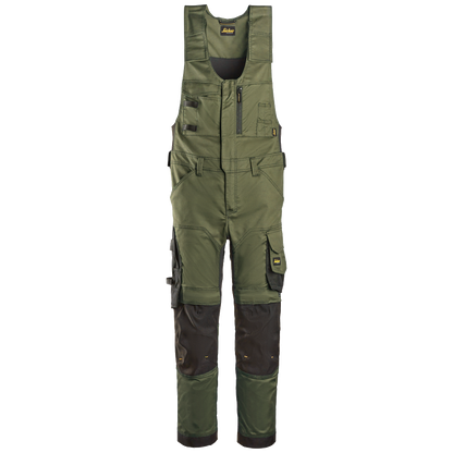 snickers-allroundworkstretch-bodybroek-khakigroen-zwart