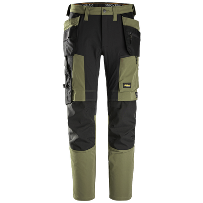 snickers-allroundwork-stretch-werkbroek-met-holsterzakken-6218-khakigroen-zwart