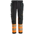 snickers-high-vis-cl1-4-way-stretch-werkbroek-met-holsterzakken-6231-zwart-oranje