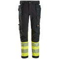 snickers-high-vis-cl1-4-way-stretch-werkbroek-met-holsterzakken-6231-zwart-geel