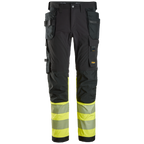 snickers-high-vis-cl1-4-way-stretch-werkbroek-met-holsterzakken-6231-zwart-geel