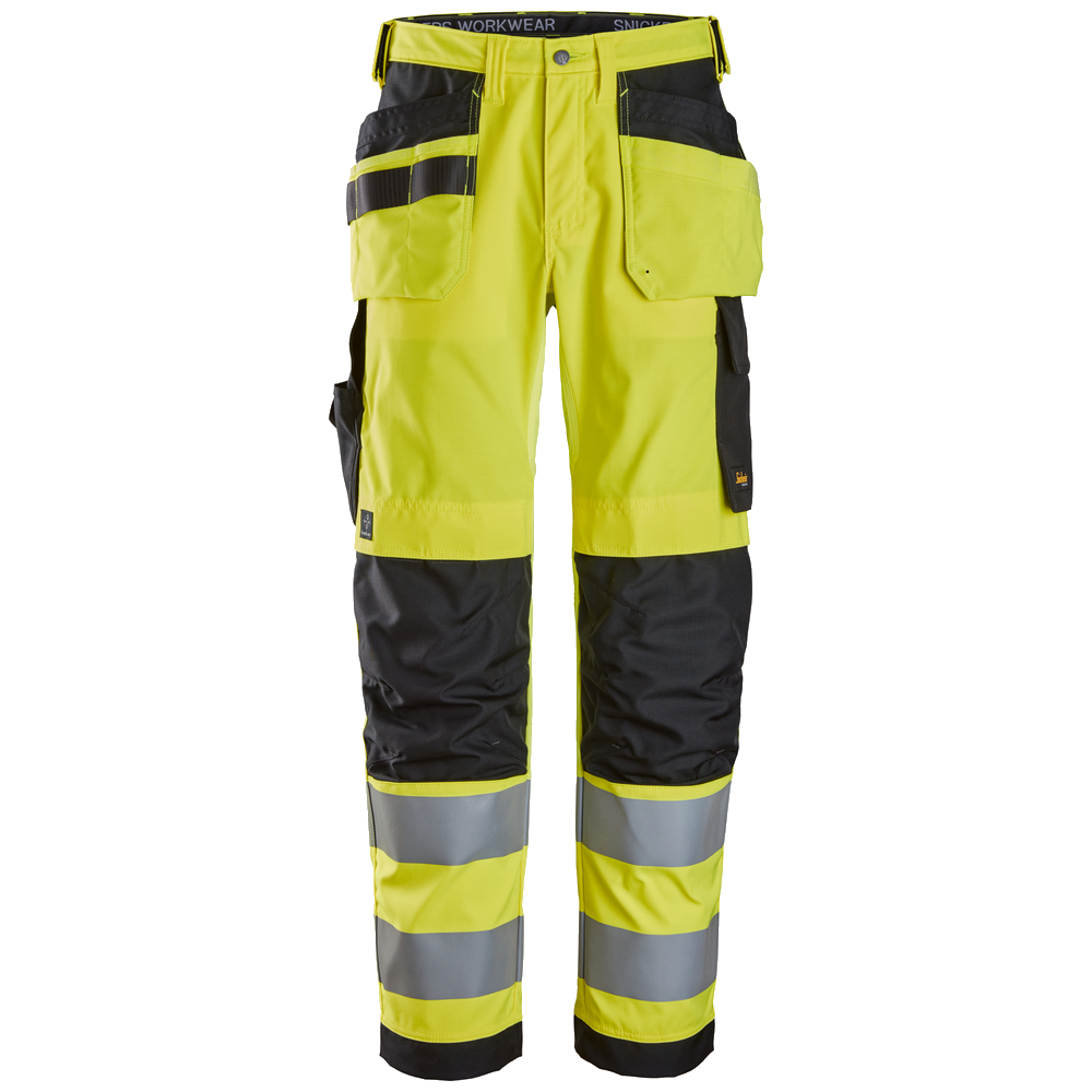snickers-high-vis-cl2-werkbroek-met-holsterzakken-6238-geel-zwart