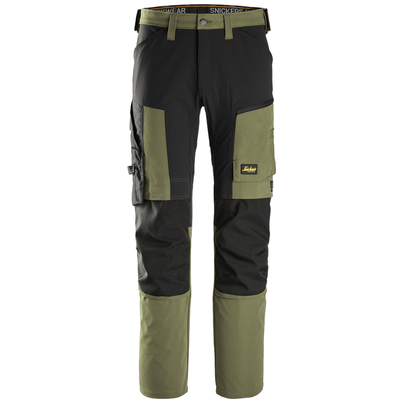 snickers-allroundwork-stretch-werkbroek-6318-khakigroen-zwart