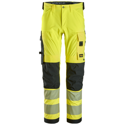 snickers-high-vis-cl2-4-way-stretch-werkbbroek-6336-geel-zwart
