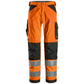 snickers-high-vis-werkbroek-cl2-6338-oranje-zwart