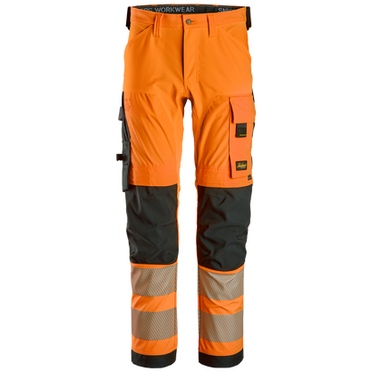 snickers-high-vis-cl2-4-way-stretch-werkbbroek-6336-oranje-zwart
