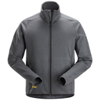 snickers-375-fleece-jack-8051-staalgrijs-zwart