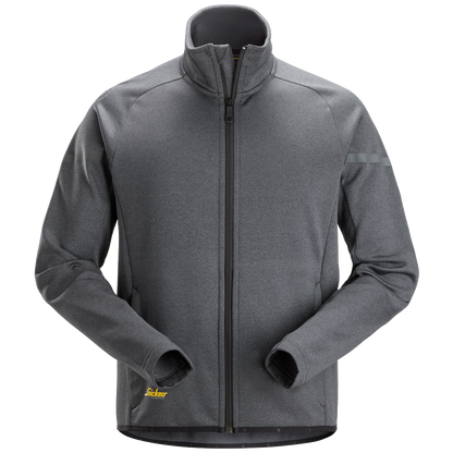snickers-375-fleece-jack-8051-staalgrijs-zwart