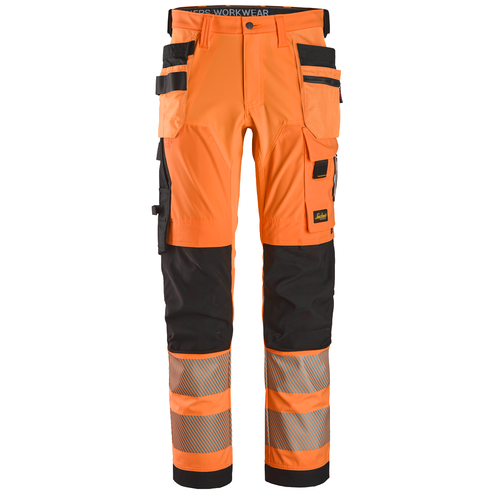 snickers-high-vis-cl2-4-way-stretch-werkbroek-met-holsterzakken-6232-oranje-zwart