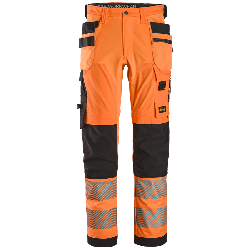 snickers-high-vis-cl2-4-way-stretch-werkbroek-met-holsterzakken-6232-oranje-zwart